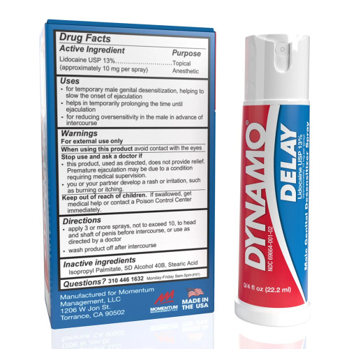 Dynamo® Delay chính hãng USA, chai xịt ngăn xuất tinh sớm